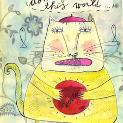 Don’t give up this world, hand and digital illustration 2008