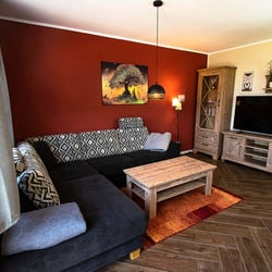 Wohnzimmer – große Ferienwohnung