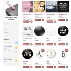 Bloppys – Shopseite