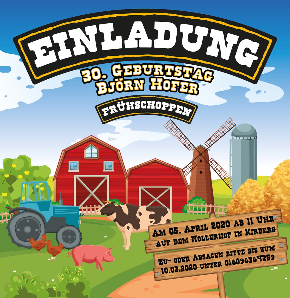 Geburtstagseinladung