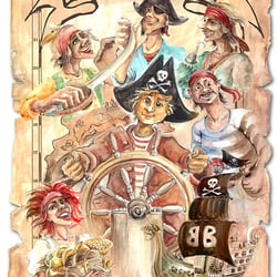 Kapitän Piet und seine Crew