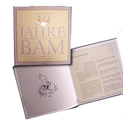 Buchgestaltung Corporate Story BAM Thema: Wilhelm Busch