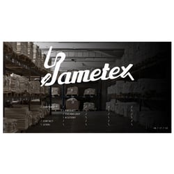 Design für die Website der Textilfirma „Sametex“ (Titel)