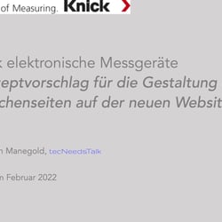 KNICK – Content Strategie – Konzept