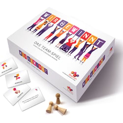 Teambuilding Spiel – Illustration für Verpackung und Materialien