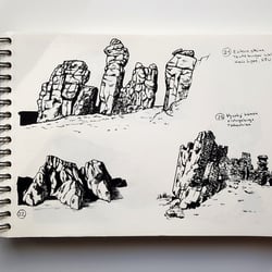 Felsen Studien