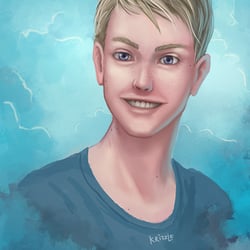 Portrait eines fiktiven Charakters
