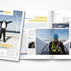 Innenansicht der Nordex Mitarbeiterzeitung