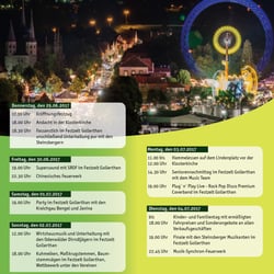 Volksfest Talmarkt (2017): Programmflyer Innenseite