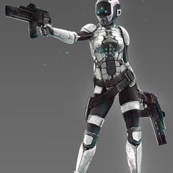 Charakter Illustration „Kira“ für das Board Game „Rogue Squad“