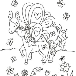 Glitzerbilder Zauberponys