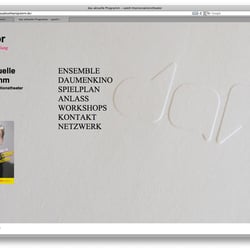 Website Design – Das aktuelle Programm spielt Improvisationstheater