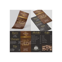 Getränkekarte für Goldpresso (Wettbewerb Gewinn)