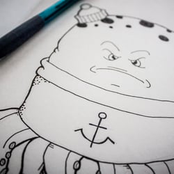Deck Hand Octo—Original Sketch