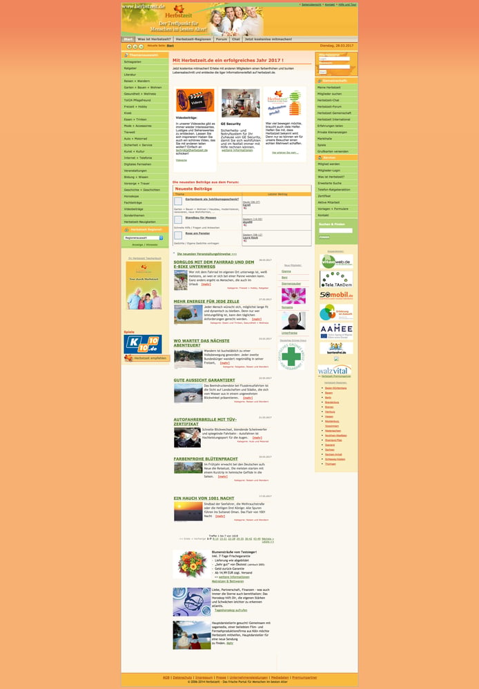 Herbstzeit Seniorenportal