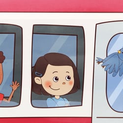 Scene from the animation