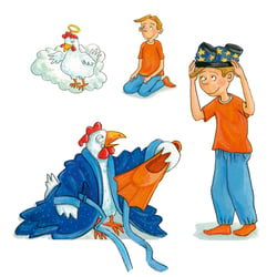 Kümmelfritz und Huhn