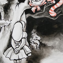 Illustration Tusche & Aquarell Mischtechnik