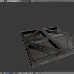 3D-Objekt, entstanden aus einer 2D-Vorlage (Textur)