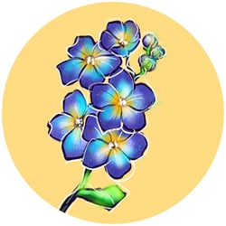 Tischfolierung: Blume #4
