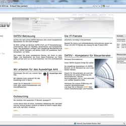Website-Entwurf EDV-/IT-Unternehmen, Entwurfslinie 4 weiterentwickelt