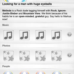 iOS Interface User Profile