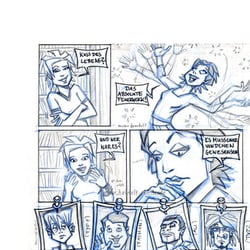 BERLIN / BERLIN Comic „Froschkönige“: Comicseite [Skizze_02]