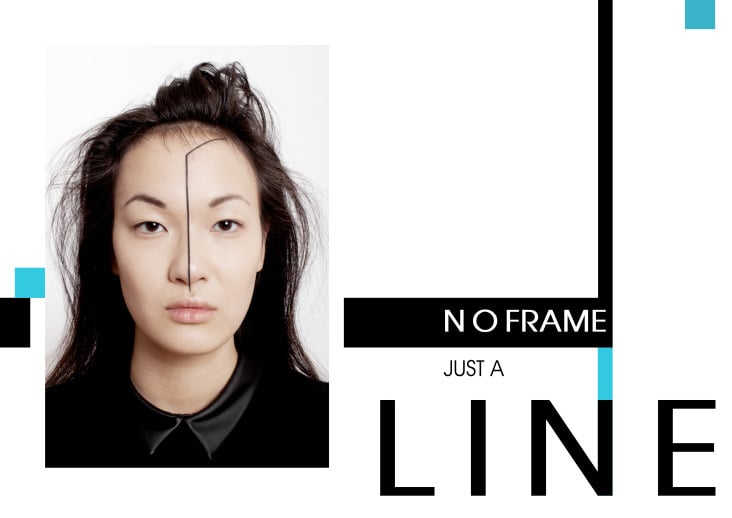 no frame – just a line