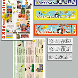 Titel- u. Rückseite, (Apr., Mai., Juni) Themenüberschriften: Kino, Treff, Radio (Plakatkästen: Farbe, im Heft: Header SW)