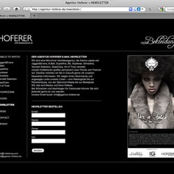 Agentur Hoferer – Webseite