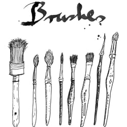 Illustrationen Pinsel