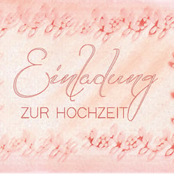 Einladungskarte zur Hochzeit