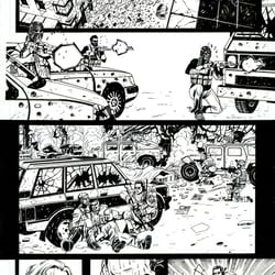 Seite 03 von einem Comic Pitch, Zeichnung und Tusche Sedat Oezgen