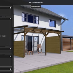 REXOcomplete mit Holz-Seitentrennwand