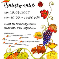 Plakat für einen Kindergarten