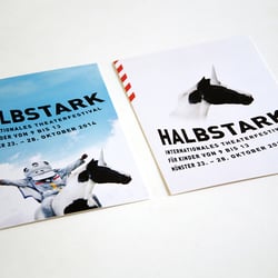 Theaterfestival HALBSTARK, Postkarten