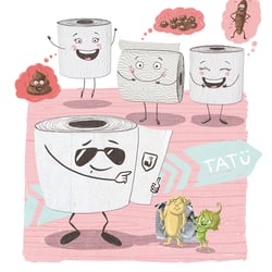 Kinderbuchillustration „Pim, der Popel – Die Reise ins Schnottaland“