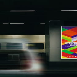 Plakat in der U-Bahn