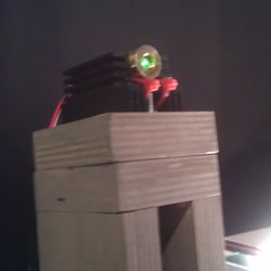 Installation „Interaktive Laseruhr“