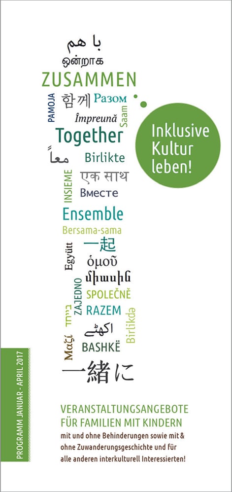 Cover Programmheft _ Veranstaltungsangebote. Familien