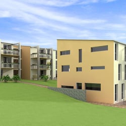 3d render exterior building