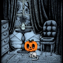 Halloween Katze