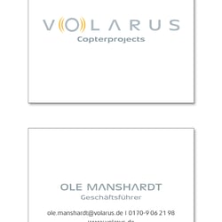 Logo und Visitenkarte für Luftbildfotografen mit Drohne