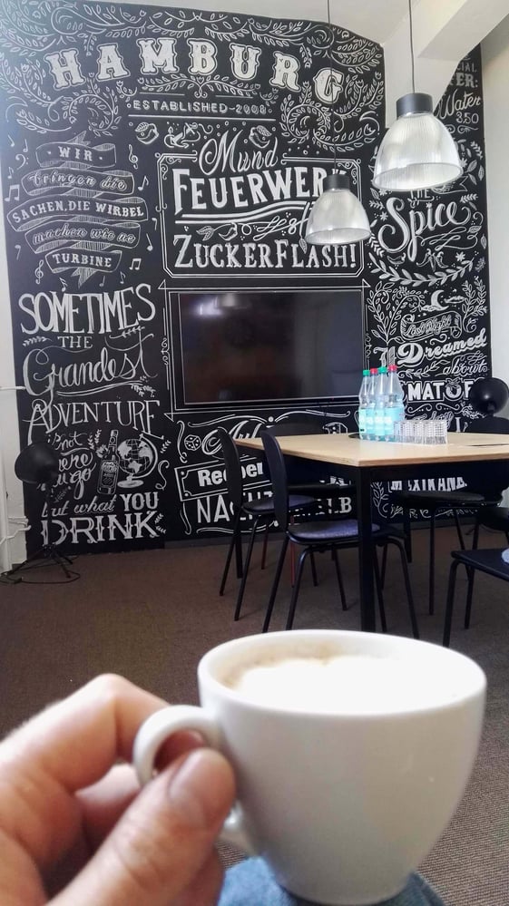 Lettering im Konferenzraum
