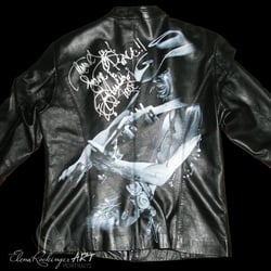 Eric Sardinas | Acryl auf Lederjacke