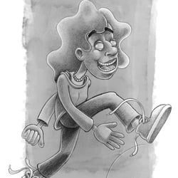 Experiment mit ClipStudioPaint auf dem Wacom MovinkPad.