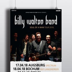 Plakatdesign „Billy Walton Band“