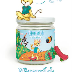 Produkt- und Plakatdesign „Mäusemilch“