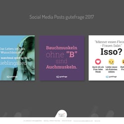 Social Media Posts gutefrage 2017