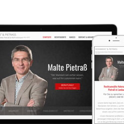 Kanzleiseite für Rechtsanwalt.